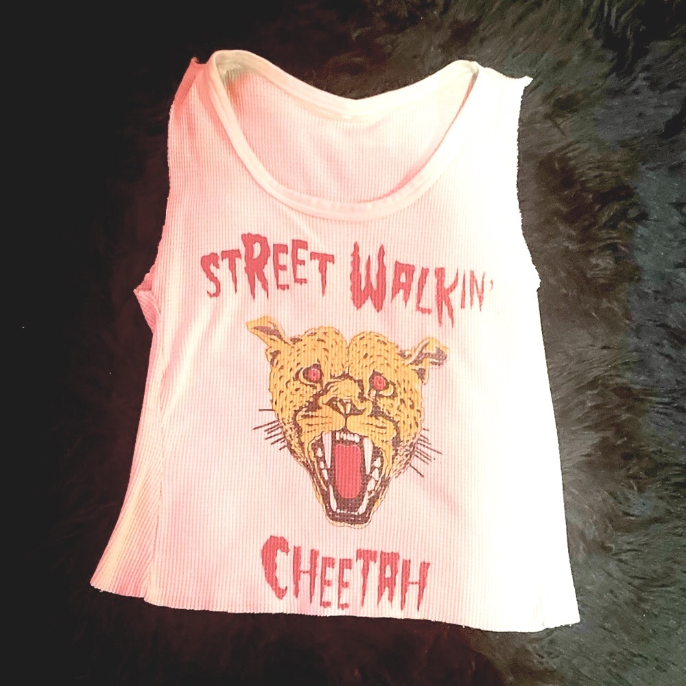 Thermal size S-M Iggy Pop. Street Walkin Cheeta Punk Shirt
